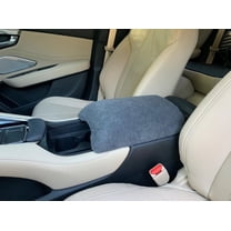 Auto Console Covers- Fits the Acura RDX 2019-2024 Center Console Armrest Cover Fleece Fabric- Dark Gray