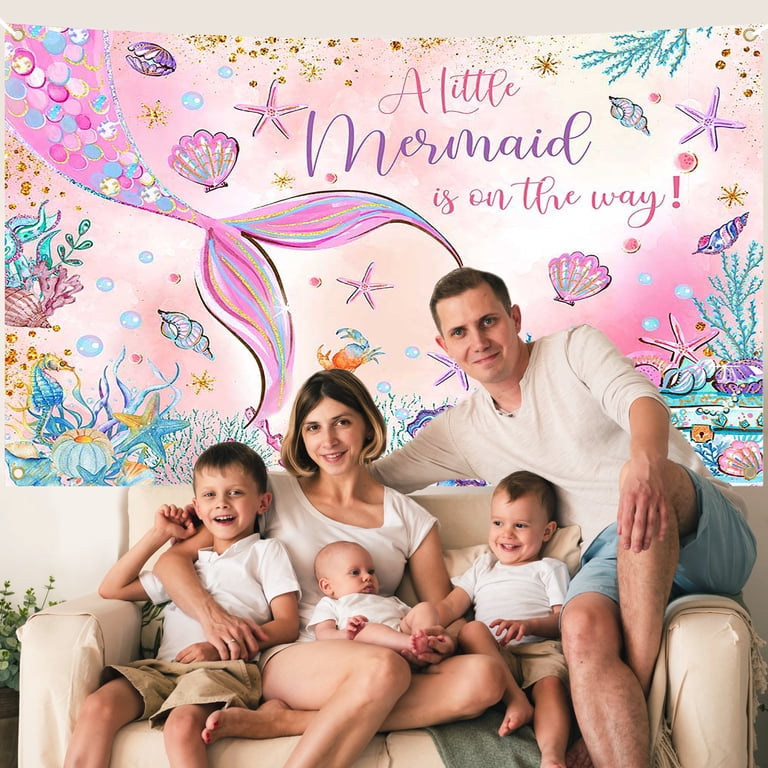 Wallpaper Mermaid Under The Sea Baby Shower 3,800+ Mermaid Party Stock