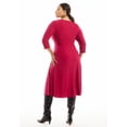 thumbnail image 2 of June & Vie Women's Plus Size Sweetheart Swing Dress, 2 of 6