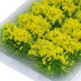 thumbnail image 2 of 14x Miniature Cluster Herbe Herbe Modélisation Architecture Paysage Touffes Décor Modèle Jaune, 2 of 8