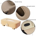 thumbnail image 4 of Porta rollos de papel para coche, caja de pañuelos para visera, porta rollos de cuero para coche, para guardar servilletas de papel, servilletas y papel higiénico en el coche., 4 of 5