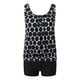 thumbnail image 4 of MKLEKYY Trajes De Baño Mujer Short Women High Waisted Bikini Sexy Push Up Two Piece Swimsuits Vintage Swimsuit Two Piece Retro Ruched High Waist Print Bikini Set, 4 of 6