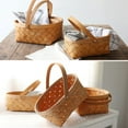 thumbnail image 5 of Clearance!!Storage Basket ,Fruit Basket, Bread Basket Organizer Multiple Sizes Picnic Basket Hand Woven Wood Chip, 5 of 7