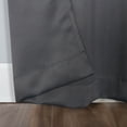 thumbnail image 4 of Sun Zero Nolan Energy Saving Blackout Rod Pocket Curtain Panel, 40"X95", Charcoal (Single Panel), 4 of 7