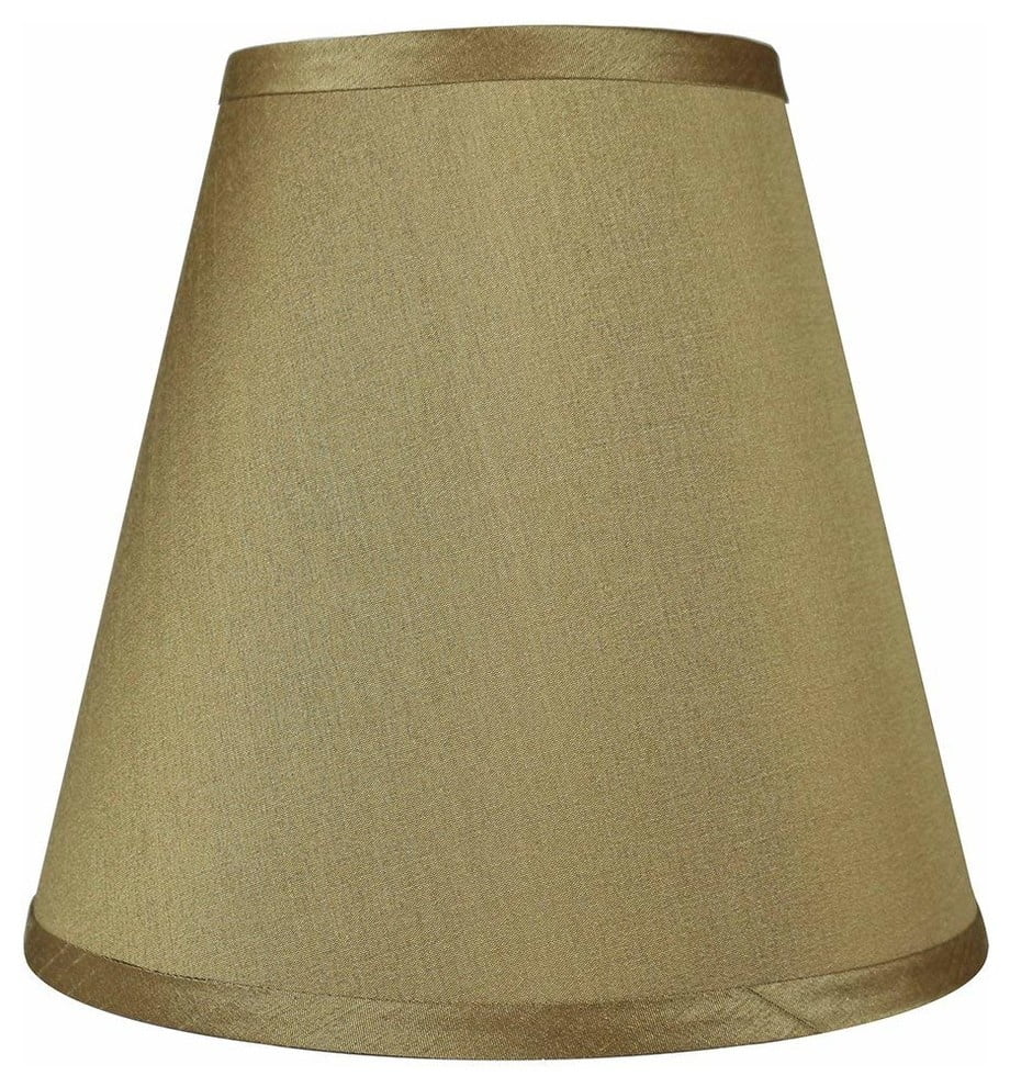 Urbanest Coolie Mushroom Pleated Lampshade,8"x16"x10",Faux Silk,Spider,4 Colors 