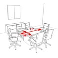 thumbnail image 2 of Modern Racetrack 6' Feet Conference Table, #OT-SUL-C4, 2 of 2