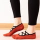 thumbnail image 2 of Calcetines de yoga de cinco dedos con envoltura de espiga y doble tira cruzada, calcetines cálidos para deportes de baile, 2 of 6