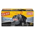 thumbnail image 2 of Glad Trash Bags Coreless Drawstring - 30 Gal, 1.05 Mil - Pack of 25, Black, 2 of 2