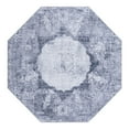 thumbnail image 3 of Unique Loom Yara Collection Area Rug - Nayer (5' Octagon Gray Ivory), 3 of 7