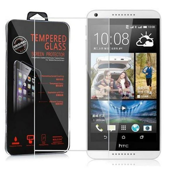 Cadorabo Tempered Glass for HTC Desire 816 - Screen Screen Protection Bulletproof Display Saver