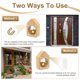 thumbnail image 4 of Uxcell 1-Pack Campana Magnética para Tiendas para Abrir Puertas, Campana de Viento Vintage de 2.4 pulgadas/6 cm de Haya con Campana de Latón [Beige, Forma de Casa], 4 of 6