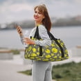 thumbnail image 6 of Rocae Pirate Skulls Print Hand Travel Bag Travel Duffel Bag and Fitness Bag, Women's Waterproof Weekend Tote, Men's Travel and Fitness Essentials, 6 of 7