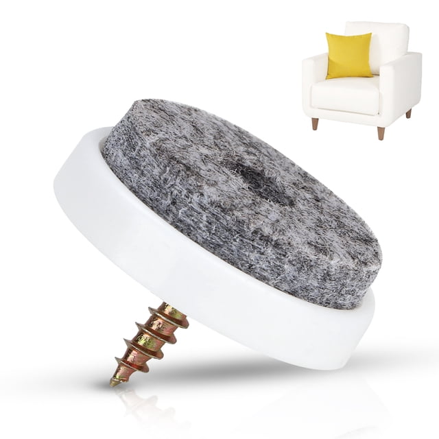 Clavo de Fieltro Antideslizante Para Muebles, Clavo para Patas de Silla, MoviMiento Sin Ruido, Protectió de Sueelo de, para mesa, Sofá con tornillo, suelo