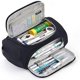 thumbnail image 1 of Big Capacity Pencil Case High Large Storage Pouch Marker Pen Case Travel Simple Stationery Bag School College office Organizer for Teens Girls Adults Student（Black）, 1 of 5