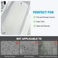 thumbnail image 5 of GPED Bathtub and Shower Mats, Extra Long Non-Slip Bath Mat 39 x 16 Inch, Machine Washable Bath Tub Mat with Suction Cups & Drain Holes for Bathroom White, 5 of 5