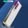 thumbnail image 2 of Samsung Z Fold3 Case 2021, Dteck Light Weight Gradient Crystal Clear Case Folding Cover for Samsung Galaxy Z Fold 3 5G,Pink/Gold, 2 of 5
