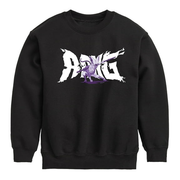Avatar - The Last Airbender - Aang Momo Happy - Youth Crewneck Fleece Sweatshirt