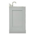 thumbnail image 2 of Ariel Stafford 43 Inch Single Oval Sink Vanity With Carrara White Marble Countertop W/0.75" Edge In Grey, 2 of 10