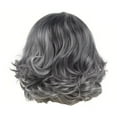 thumbnail image 2 of Bradem Women's Silver Gray Short Wig&nbsp;- Straight with Grey Edges, Natural-Looking, 2 of 5