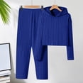 thumbnail image 2 of mgoYE Girl Clothes Solid Color Fall Winter 2 Piece Outfit for Girls Long Sleeve Hoodie Top Ribbed Pant Set, 2 of 9