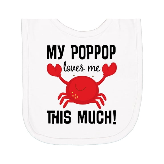 Inktastic My Poppop Loves Me Newborn Bib