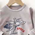 thumbnail image 5 of NOLDARES Boys Cotton Pajamas Long Sleeve Toddlers Sleepwear Crew Neck，Assorted Cartoon r Kids Sleepwear PJ(M524-Black), 5 of 6