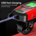 thumbnail image 4 of Bike Lights , Usb Rechargeable, Super Bright Front Headlight And Rear Led Bicycle Light For Night Riding, 5 Light Modes, With Speedometer Calorie Coun, 4 of 5