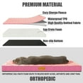 thumbnail image 4 of Exclusivo Mezcla Checkered Orthopedic Pet Bed for Small Dogs 20"X15", Waterproof Removable Washable Cover, Pink, 4 of 7