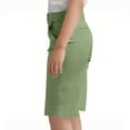 thumbnail image 4 of ZOYOEN Girls Chino Shorts with Pockets- Casual Knee Length Pull On School Uniform Army Green Size 16, 4 of 6