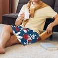 thumbnail image 5 of Sikiie Daisies With Ladybugs Mens Pajama Shorts, Lounge Pant, Men's shorts，Sleep Pj Shorts for Men-4X-Large, 5 of 6