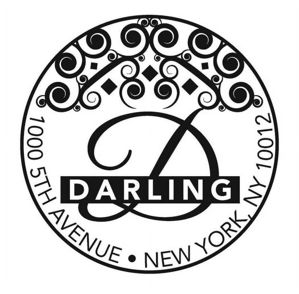 Personalized Round Self-Inking Rubber Stamp - Darling