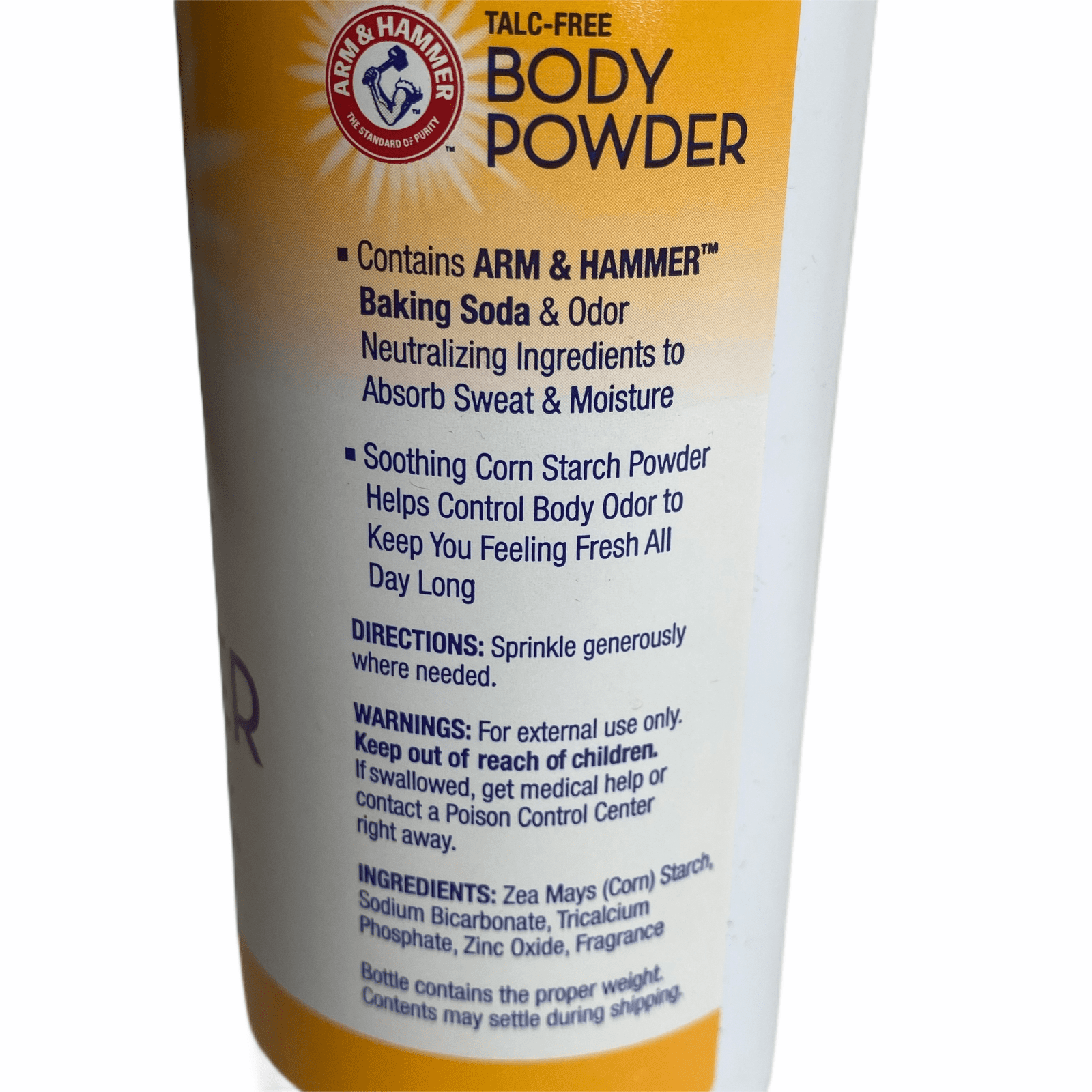 Arm & Hammer Talc-Free Odor Control Body Powder, Set of Three(3), 5 oz. Each.