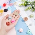thumbnail image 3 of 19Pcs 19 Colors Silicone Beads DIY Nursing Necklaces and Bracelets Making Chewing Pendants For Teethers Hat Mixed Color 26x12mm Hole: 2.5mm 1pc/color, 3 of 7
