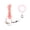 🥝 Pink_Hot#302, variant on Parrot Leash Set Outdoor Flying Training Rope Escape Proof Adjustable Tether Double Safety Leg Wrist Rings Rotating Buckle for Lovebirds