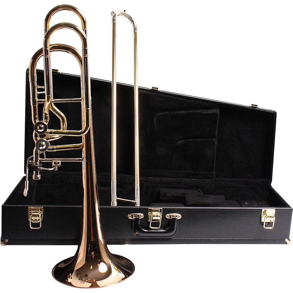 Conn Symphony 62HI Bass Trombone, Dual Indepedent Rotary Valves, Rose Brass Bell