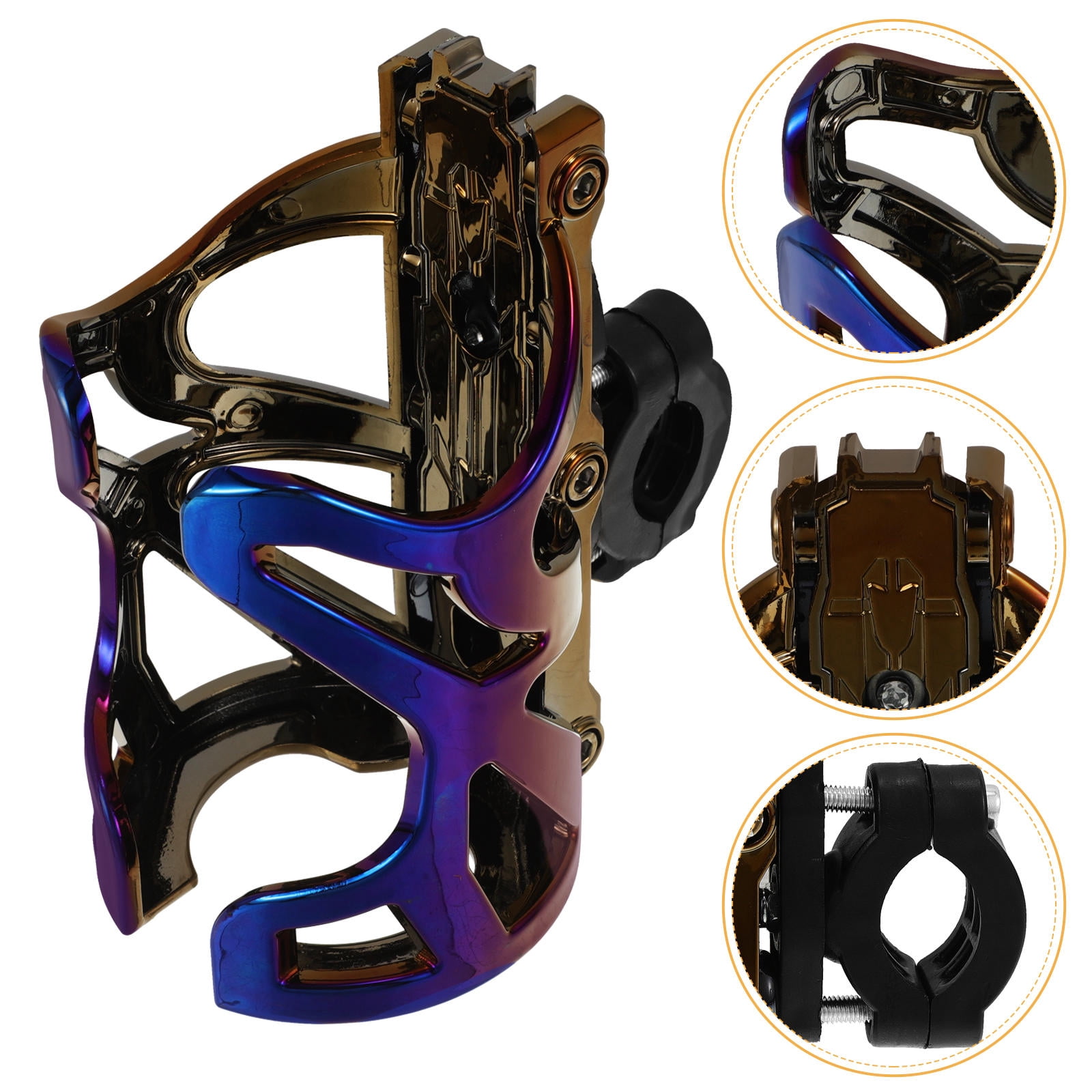 Porte-gobelet avec Support à Boule Pivotant à 360 Degrés, Porte- gobelet Rotatif pour Moto, ATV, UTV, Vélo, Bateau, Scooter, Yacht