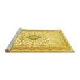 thumbnail image 2 of Ahgly Company Machine Washable Indoor Rectangle Medallion Yellow Traditional Area Rugs, 5' x 8', 2 of 4