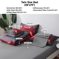 thumbnail image 4 of OKKEEY Twin Comforter Sets Clearance, 6 Pcs Boys Gaming Bed in a Bag with Sheets, All Season Soft Microfiber Red Gamepad Bedding Set for Kids Teens, 4 of 10