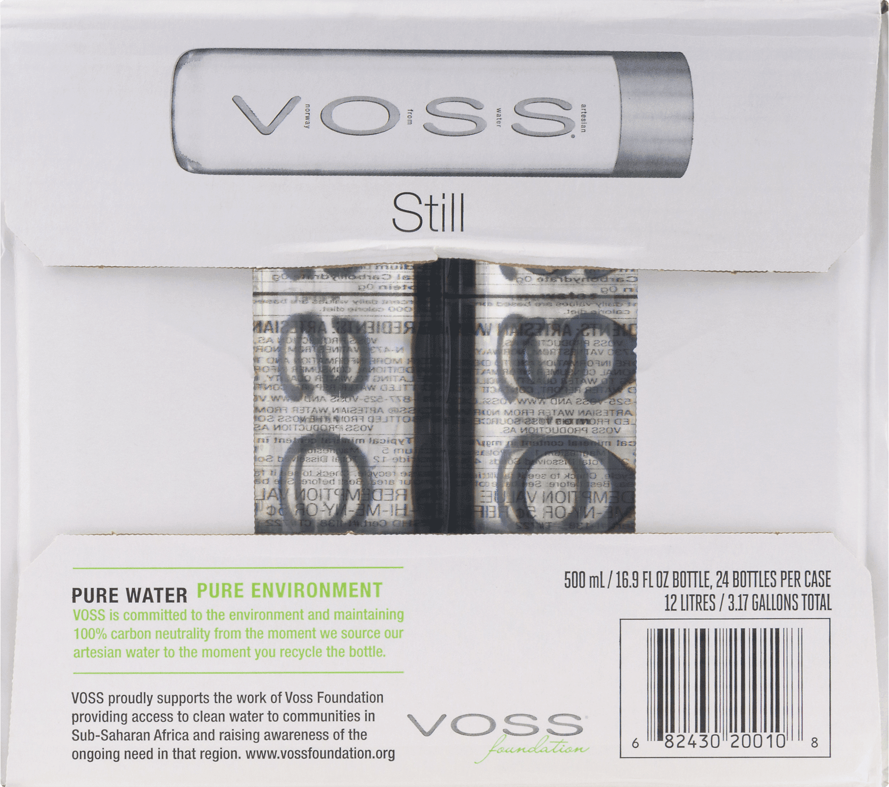 VOSS Still Spring Water - 24 Pack Case of Bottled Drinking Water - Pure, Clean Taste, Natural Hydration - (16.91 Fl Oz)