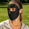 thumbnail image 5 of QSAWXQZ Women's Sun Protection Face Cover Full Face Ear Loop Breathable Stretch Neck Gaiter Free Size, 5 of 5
