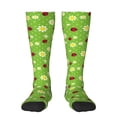 thumbnail image 2 of Picia Women Crew Soft Moisture-wicking Socks Daisies And Ladybugs Pattern Design Cotton Socks, One Size fit All, 2 of 9