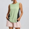 thumbnail image 1 of Uootdi Women's Yoga Tanks Sleeveless Contrast Mesh Quick Dry Tops Training Breathable Stretch Running Tops Gift, 1 of 9
