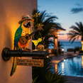 thumbnail image 3 of Tropical Desktop Light Statue, Tropical Island Parrot Resin Tabletop Lamp, Tiki Bar Inspired Indoor Accent Lighting for Office Desk Coffee Table Shelf Decor, 3 of 7