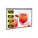 thumbnail image 1 of Projector Screen 80 Inch 16:9 4K HD Manual Pull Down Home Theater White, 1 of 5