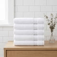 thumbnail image 6 of Unique Bargains Solid Cotton 13" x 13" Soft Absorbent Reusable Washcloths White 6pk, 6 of 6