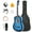 38-Inch Adult Blue, variant on HarmonyStrings Acoustic Guitar Bundle for Beginners Adults,41 Inch Full Size Cutaway Acoustic Guitar with Pickups,Strings,Carry Bag,Strap 30-Inch Kid Pink