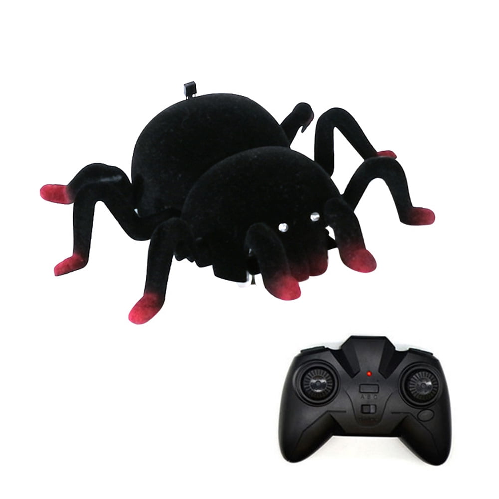 Black RC Climbing Spider Remote Control Car Kids Adult Prank Funny Toys Gift New 