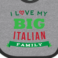 thumbnail image 4 of Inktastic Big Italian Family Boys or Girls Baby Bib, 4 of 4