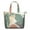 Green Boho Geometric, variant on Black Geometric Striped Pattern with Hearts Travel Tote Bags for Women Carry On,Large Weekender Bags for Women Travel,Multi Functional Duffle Bag for Work,Shopping,Sports