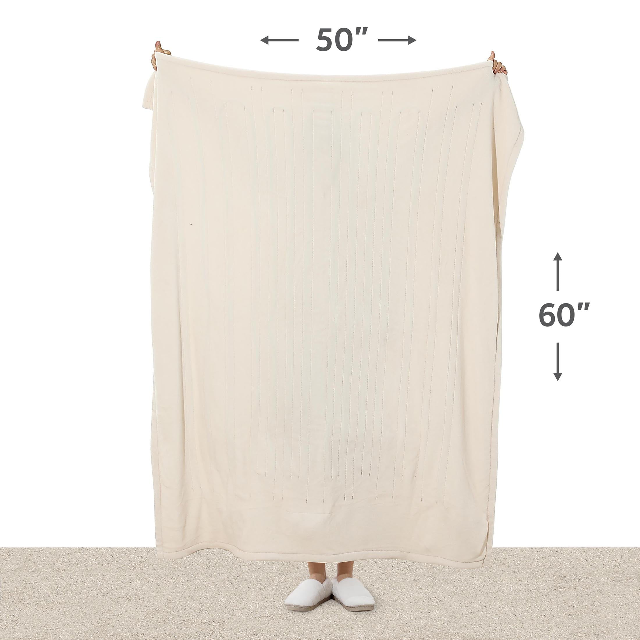Sunbeam Microplush Sea Salt Polyester Electric Blanket